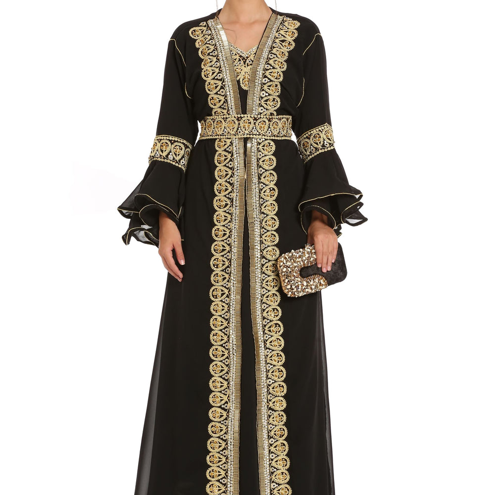 Designer Takchita Hand & Threadwork Kaftan by Maxim Creation - Maxim Creation