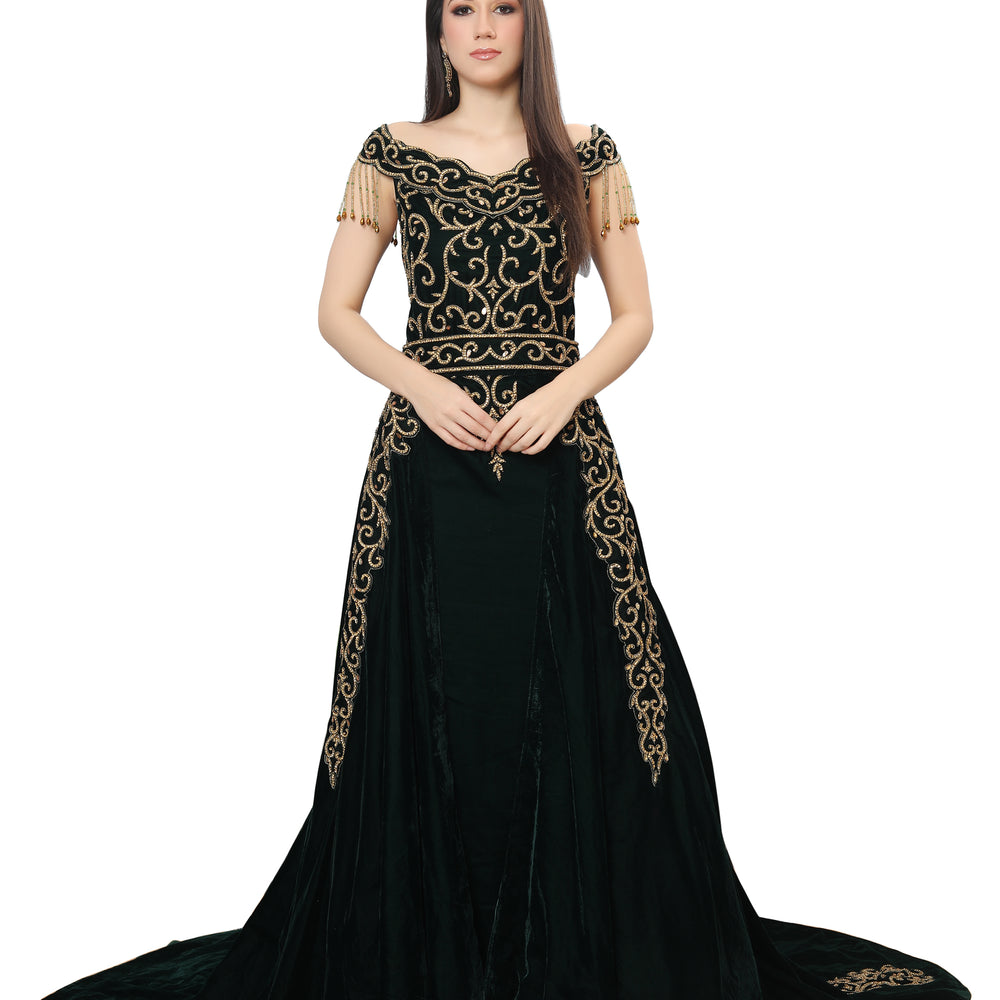 
                  
                    Designer Takchita Caftan Traditional Ethnic Wedding Gown
                  
                
