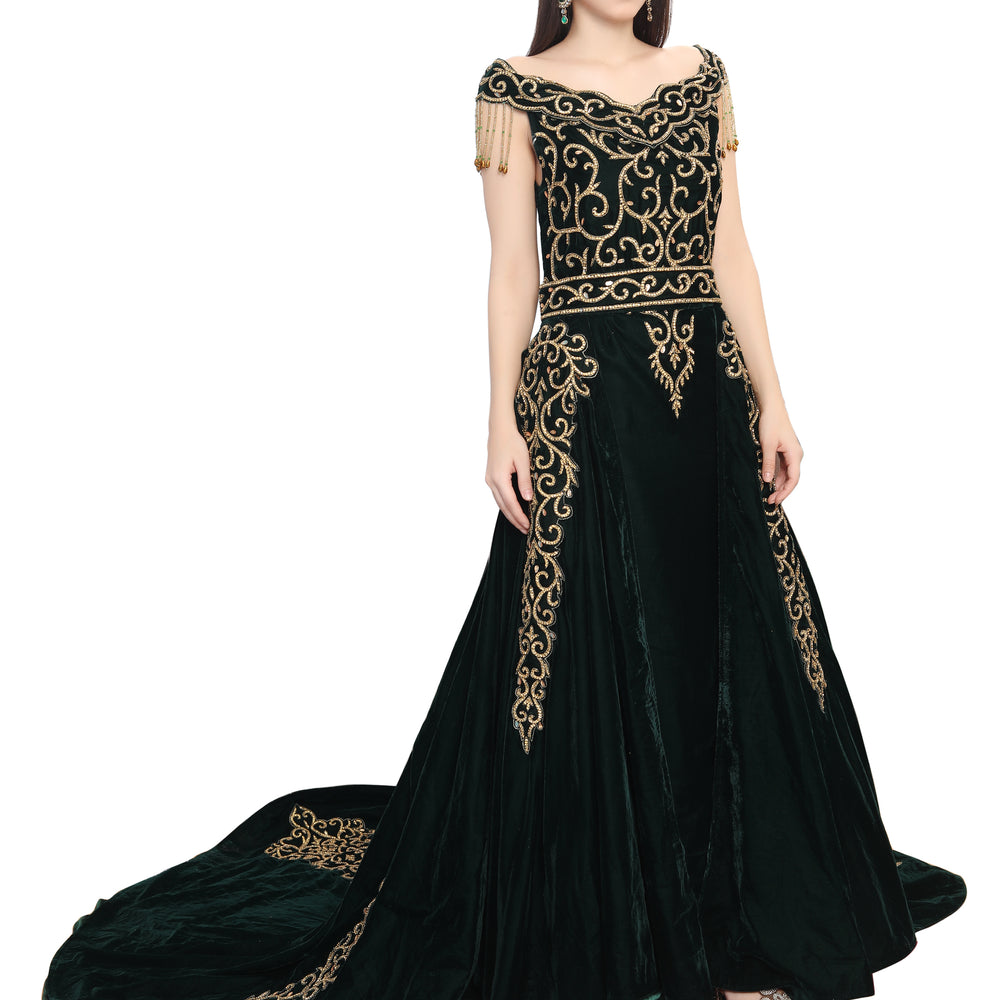 
                  
                    Designer Takchita Caftan Traditional Ethnic Wedding Gown
                  
                