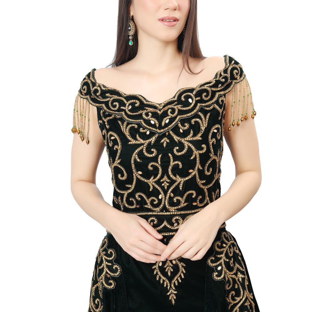 Designer Takchita Caftan Traditional Ethnic Wedding Gown
