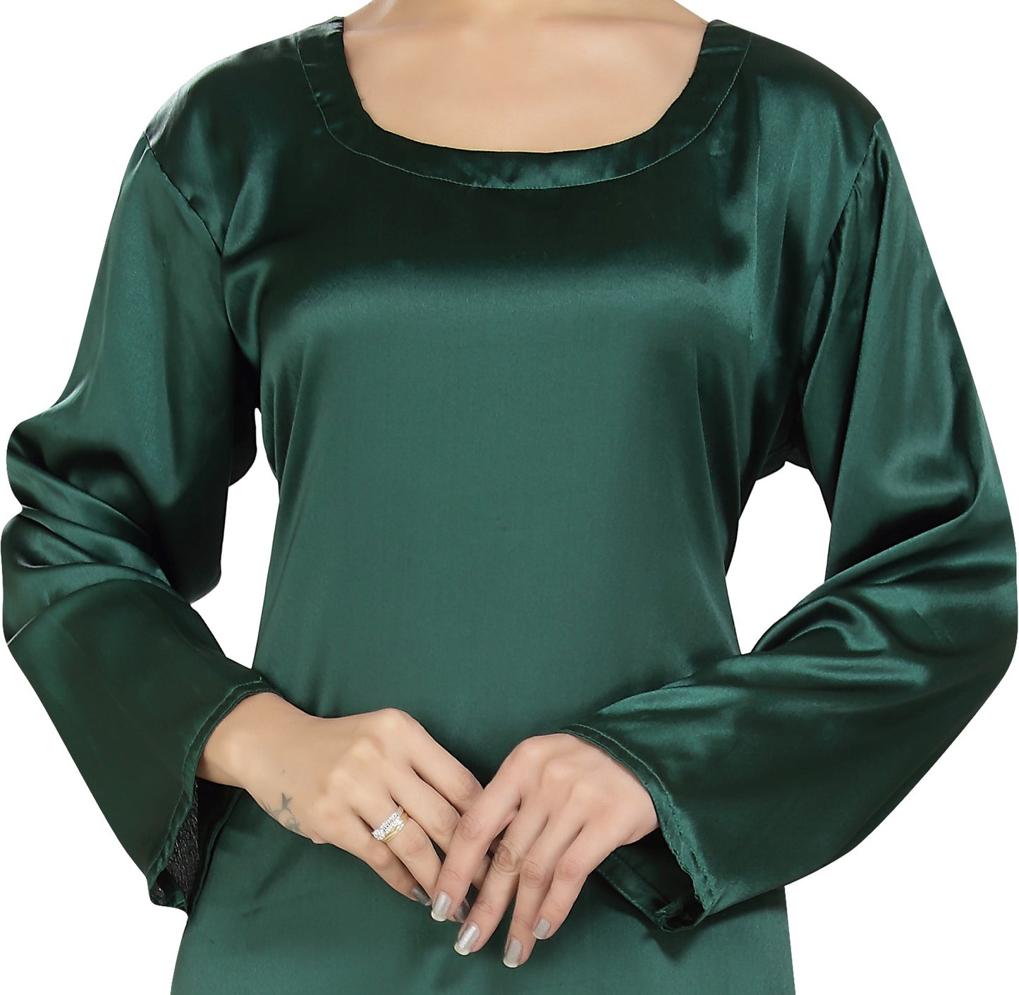 Nightie Dress Soft Satin Night Wear - Maxim Creation