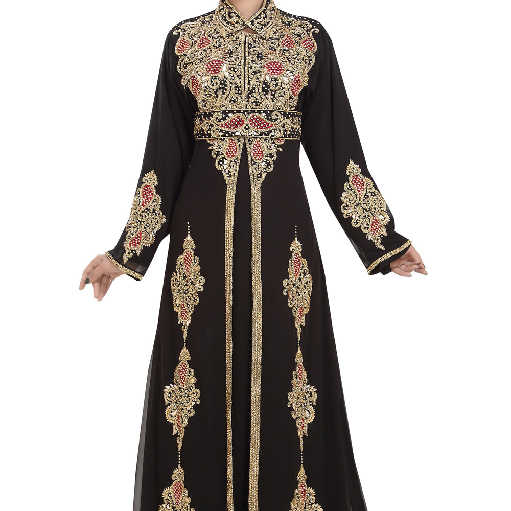 Traditional Jellabiya Gown Persian Designer Abaya - Maxim Creation