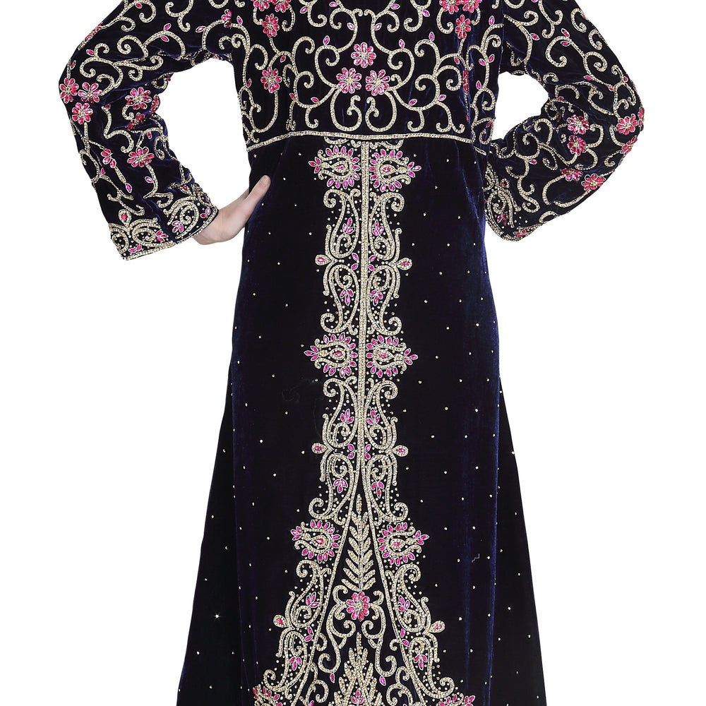 Customized Gown Hand Embroidered Luxe Wedding Kaftan - Maxim Creation