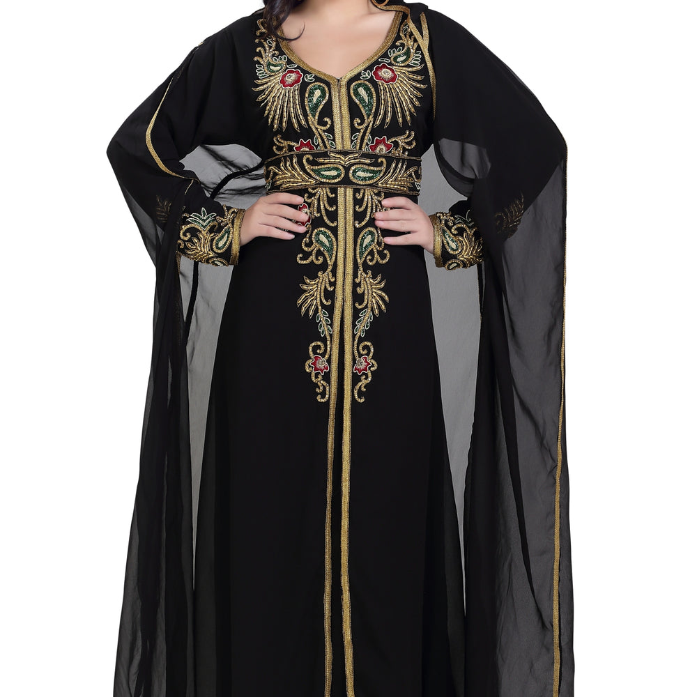 Arabian Abaya Designer Kaftan Dress - Maxim Creation