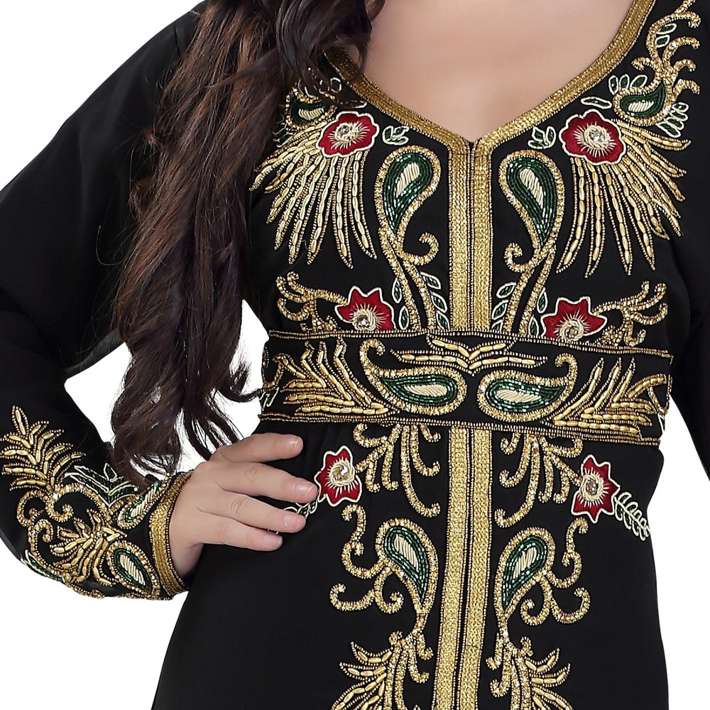 Arabian Abaya Designer Kaftan Dress - Maxim Creation