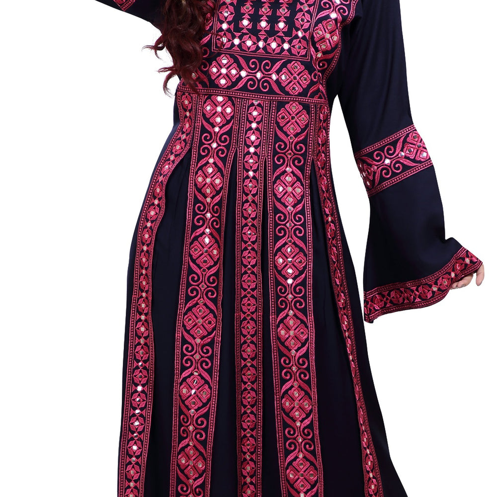 Persian Kaftan with Machine Embroidery Work - Maxim Creation