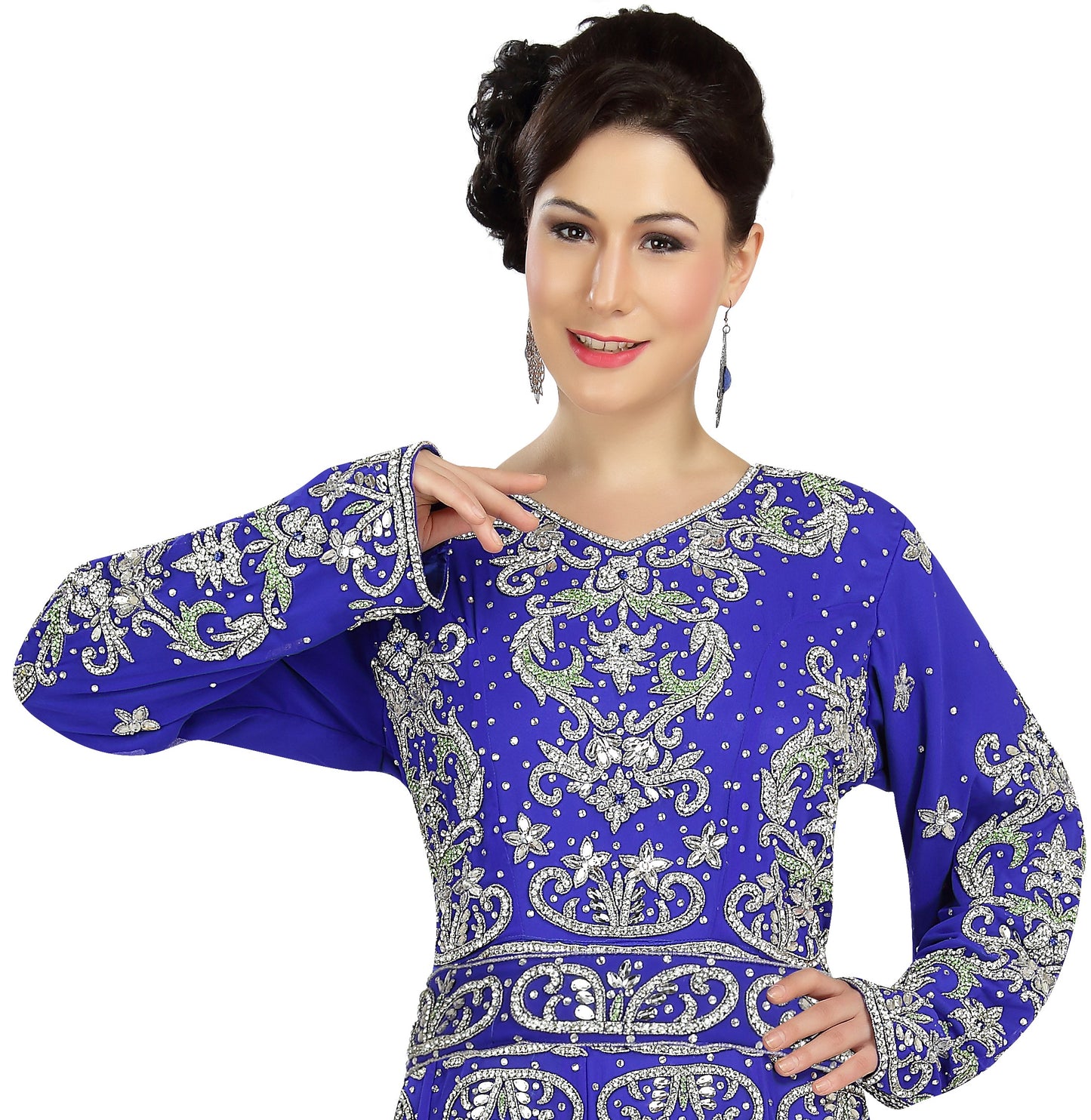 Embroidered Jellabiya Luxury Bridal Gown - Maxim Creation